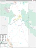 Santa Fe, Nm Wall Map Zip Code